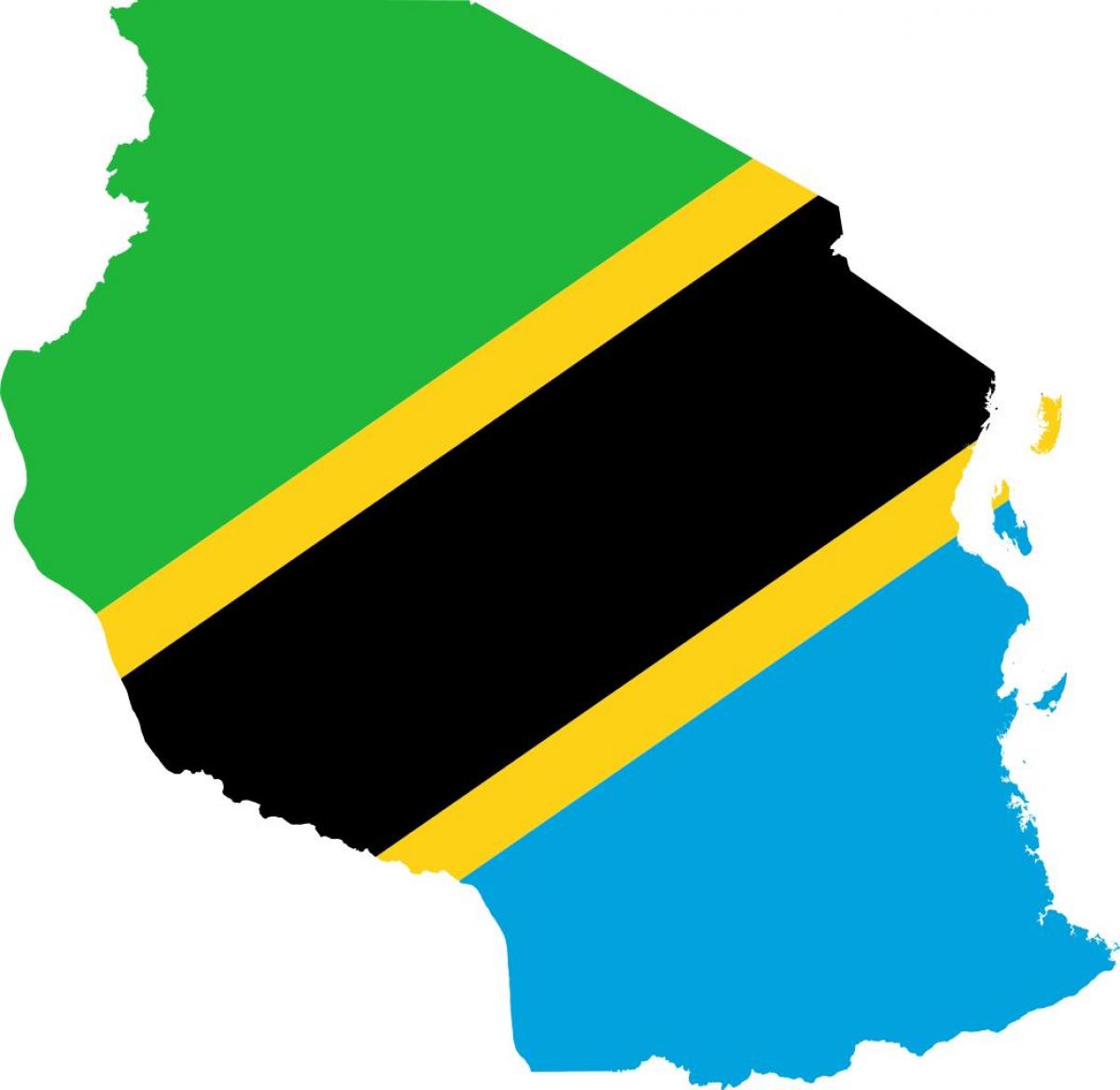 Harta tanzania flag
