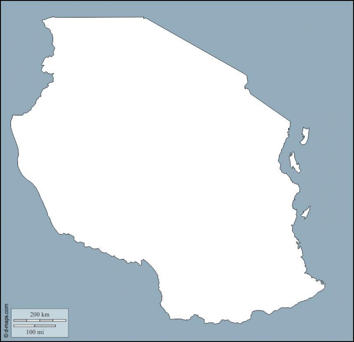 Harta de contur tanzania