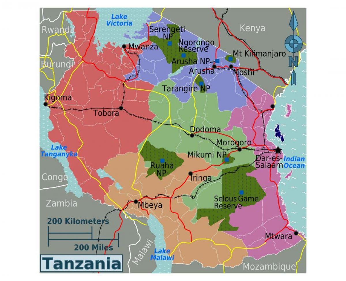 Harta tanzania limba
