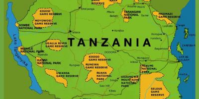 O hartă din tanzania