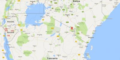 Tanzania localizare pe harta lumii