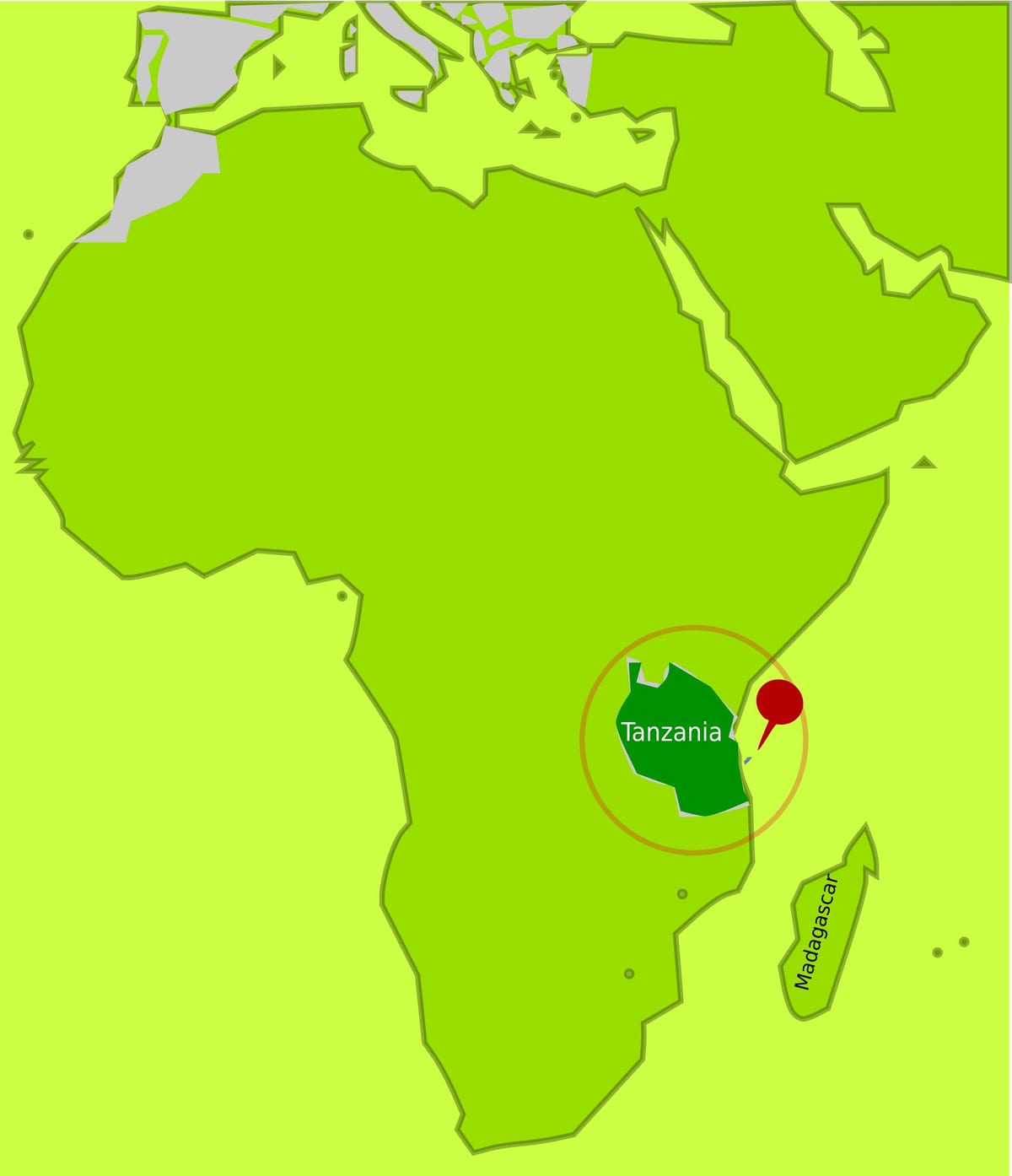 Harta mafia island tanzania