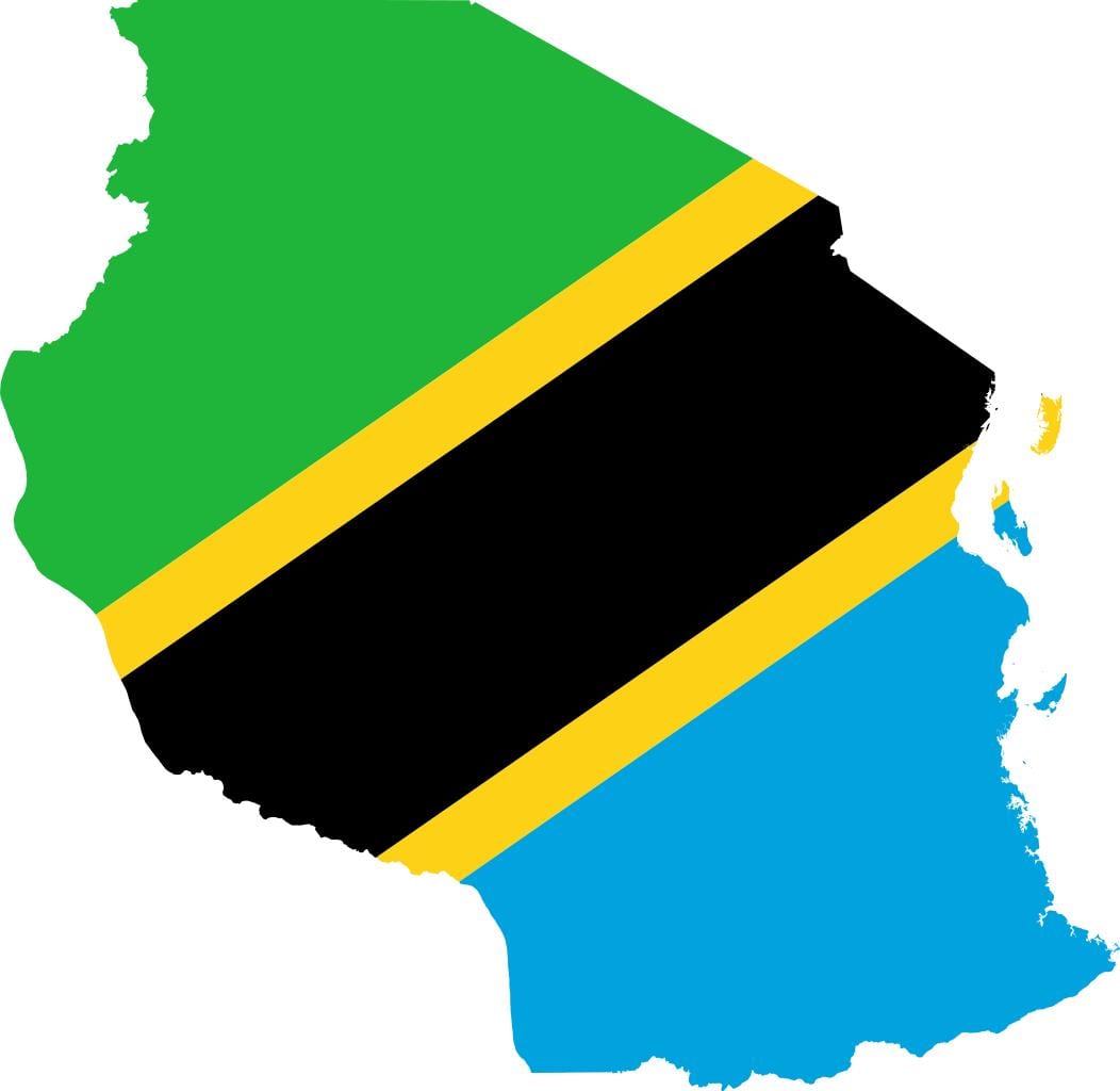 Harta tanzania flag