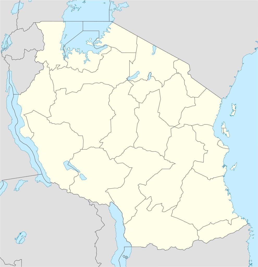 Harta tanzania vector