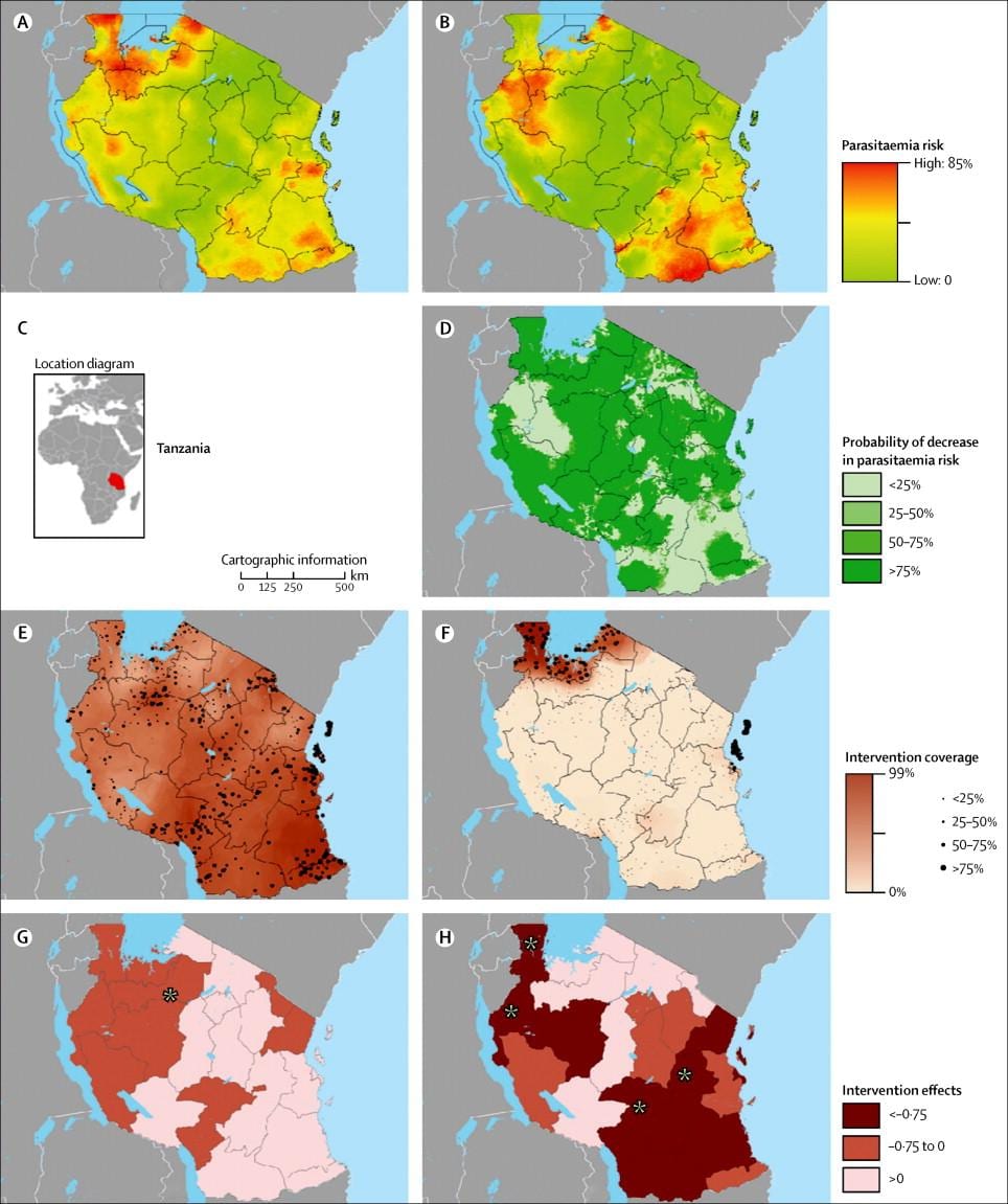 Harta tanzania malarie