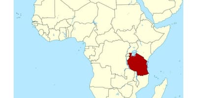 Harta de localizare din tanzania pe lume 