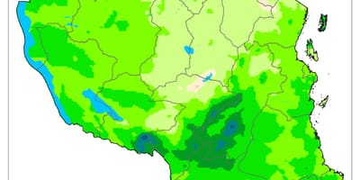 Harta tanzania climatice