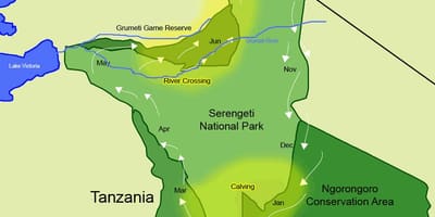 Harta tanzania migrației 