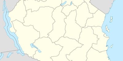 Harta tanzania vector