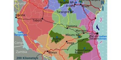 Harta tanzania limba