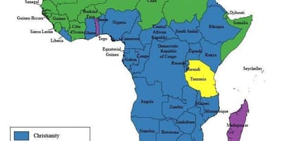 Harta tanzania religie